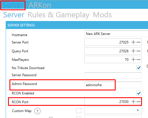 Ark-Survival-Evolved-server-admin-panel